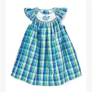 - Petit Pomme plaid dress
